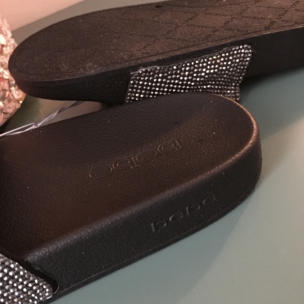 Bebe Rhinestone Sandals - Picture 6 of 8